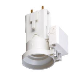 EUROHM Douille E27 courte à connexion automatique équipée d'une fiche - 62102