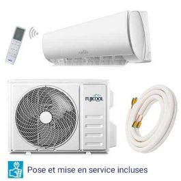 FUJICOOL Pompe à chaleur / Climatiseur réversible fixe mono-split 5100W + liaisons préchargées 4m avec pose