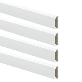 GGK Moulure électrique adhésive 22x12mm L.1,2m blanche - lot de 4 EAN8017