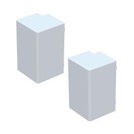 GGK Lot de 2 angles extérieurs pour moulure électrique 15x30mm blanc
