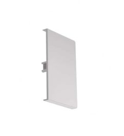 GGK Lot de 2 embouts de finition pour goulotte électrique 65x100mm blanc