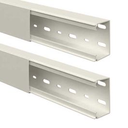 GGK Lot de 2 moulures électriques 40x60mm L.1,25m blanche - WS10217
