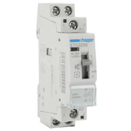 HAGER Contacteur Jour / Nuit 25A 2F/NO monophasé silencieux - ETC225S
