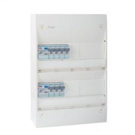 HAGER Gamma Tableau électrique prééquipé auto 2 rangées 2ID 40A 7 disjoncteurs