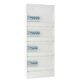 HAGER Gamma Tableau électrique pré-équipé auto 4 rangées 4ID 40A 14 disjoncteurs