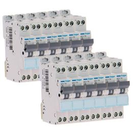 HAGER Lot de 12 disjoncteurs 16A Ph+N courbe C 3kA 230V - MFN716
