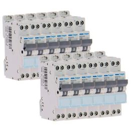 HAGER Lot de 12 disjoncteurs 20A Ph+N courbe C 3kA 230V - MFN720