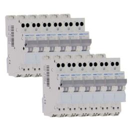 HAGER Lot de 12 disjoncteurs 10A auto Ph+N courbe C 3kA 230V - MFS710