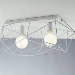 LUCE DESIGN Plafonnier E27 Abraxas double 230V 30x60x27cm blanc - I-ABRAXAS-PL2 BCO