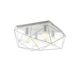 LUCE DESIGN Plafonnier E27 Abraxas quadruple 230V 51x62x27cm blanc - I-ABRAXAS-PL4 BCO