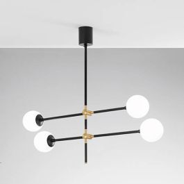 LUCE DESIGN Suspension E14 Antitesi 230V 105,9x85x19,8cm noir or - I-ANTITESI-S4