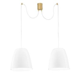 LUCE DESIGN Suspension E27 Ares 230V 250x35x35cm blanc - I-ARES-S2-BCO