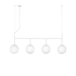 LUCE DESIGN Suspension E27 Baly 230V Ø20x150cm blanc - I-BALY-S4