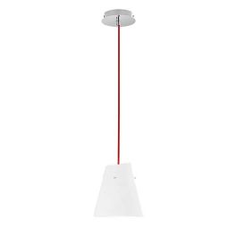 LUCE DESIGN Suspension E27 Ermes 230V 120x18x18cm blanc rouge - I-ERMES-S1