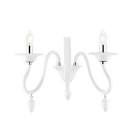 LUCE DESIGN Applique E14 Estefan 230V 39x29x23cm blanc - I-ESTEFAN-AP2 BCO