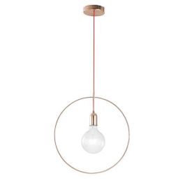LUCE DESIGN Suspension E27 Frida 230V 120x40x40cm or rose - I-FRIDA-S40