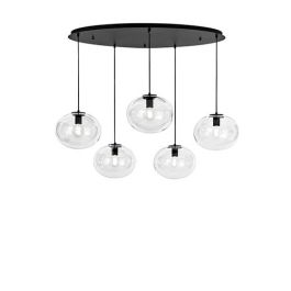 LUCE DESIGN Suspension E27 Galaxy 230V 150x119,5x78,5cm noir - I-GALAXY-S5