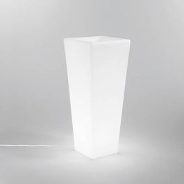 INTEC Vase lumineux E27 Geco 230V 90x38x38cm blanc - sans ampoule - I-GECO-VASO-E-Q-XL