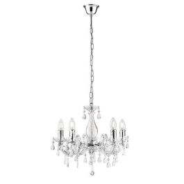 LUCE DESIGN Suspension E14 Houston 230V 120x44x42cm transparrent - I-HOUSTON-S5 TR