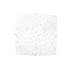 LUCE DESIGN Plafonnier E27 Island 230V 40x40x10cm blanc - I-ISLAND-PL40