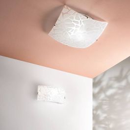 LUCE DESIGN Plafonnier E27 Island 230V 50x50x12cm blanc - I-ISLAND-PL50