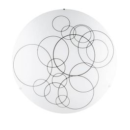 LUCE DESIGN Plafonnier E27 Karma 230V 50x50x7cm blanc - I-KARMA-PL50