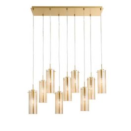 LUCE DESIGN Suspension E27 Magic 230V 150x90x30cm or - I-MAGIC-S9-ORO