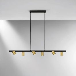 LUCE DESIGN Suspension GU10 Nizza 230V 150x110x15cm noir or - I-NIZZA-S6
