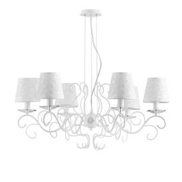 LUCE DESIGN Suspension E14 Perla 230V 120x82x82cm blanc - I-PERLA-6