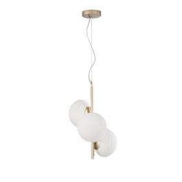 LUCE DESIGN Suspension E27 Ripple 230V Ø32,5x165cm or - I-RIPPLE-S3-ORO