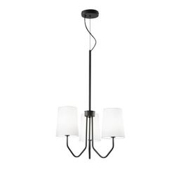 LUCE DESIGN Suspension E14 Sally 230V Ø50x150cm noir - I-SALLY-3-NER