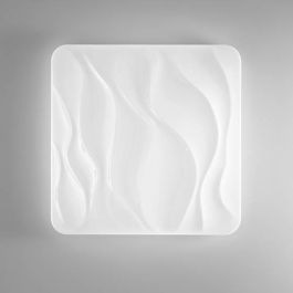 LUCE DESIGN Plafonnier LED Wave Wi-Fi 230V 66W dimmable 6540lm CCT 64x64x10cm blanc - I-WAVE-PL65-INT