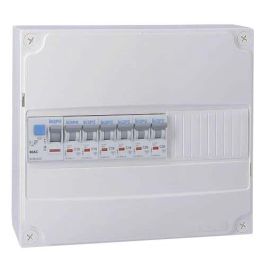 IKEPE Tableau électrique pré-équipé à vis 1 rangée 1ID 40A 6 disjoncteurs