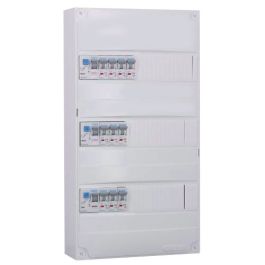 IKEPE Tableau électrique pré-équipé à vis 3 rangées 3ID 40A 10 disjoncteurs