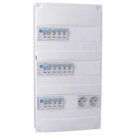 IKEPE Tableau électrique pré-équipé auto 3 rangées 3ID 63A 12 disjoncteurs