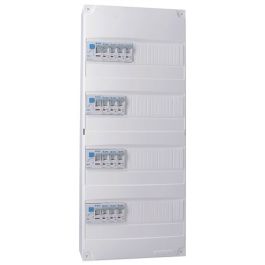 IKEPE Tableau électrique pré-équipé à vis 4 rangées 4ID 40A 14 disjoncteurs