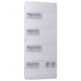 IKEPE Tableau électrique pré-équipé auto 4 rangées 2ID 40A 2ID 63A 14 disjoncteurs