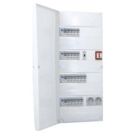 IKEPE Tableau électrique pré-équipé auto 4 rangées 2ID 40A 2ID 63A 19 disjoncteurs