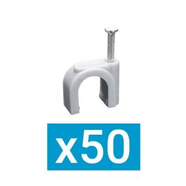 ING FIXATIONS Pontet plastique D14 clou en acier - Boite de 50 - A322130