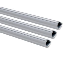 INOFIX Cablefix Gaine adhésive 10,5x10 mm gris métallisé - Lot de 3