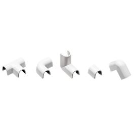 INOFIX Cablefix accessoires assortis pour gaine adhésive 8x7 mm blanc - Lot de 10