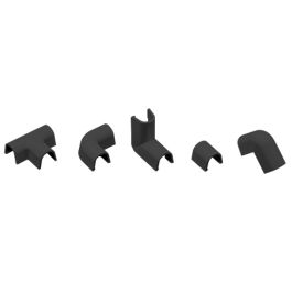INOFIX Cablefix accessoires assortis pour gaine adhésive 8x7 mm noir - Lot de 10