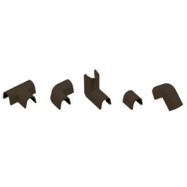 INOFIX Cablefix accessoires assortis pour gaine adhésive 10,5x10 mm marron - Lot de 10