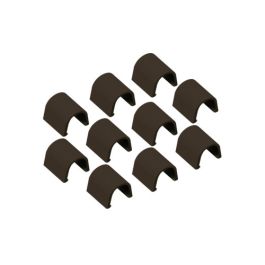 INOFIX Cablefix accessoires droits pour gaine adhésive 10,5x10 mm marron - Lot de 10