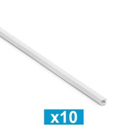INOFIX moulure électrique adhésive 9x5mm L1,16 blanche - Lot de 10
