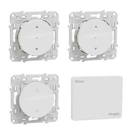 SCHNEIDER Wiser Kit interrupteurs pour volet roulant connecté + passerelle wifi/Zigbee génération 2 - SCHKITS520567W
