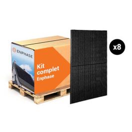 Kit solaire complet 3600Wc à 4000Wc avec 8 panneaux photovoltaïques + micro onduleur ENPHASE