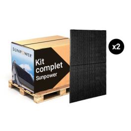 SUNPOWER Kit solaire complet 810Wc avec 2 panneaux photovoltaïques + micro onduleur enphase IQ8MC intégré