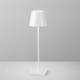 INTEC Lampe de table extérieure LED sur batterie Drink 230V 2,2W dimmable 190lm 3000K 36x11x11cm IP54 blanc - LED-DRINK-BCO