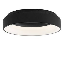 LUCE DESIGN Plafonnier LED Noah 230V 60W 8000lm CCT Ø60x60cm noir - LED-NOAH-PL60-NER